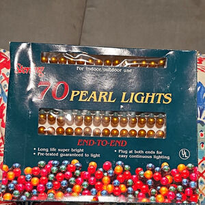Sterling 70 Gold Pearl String Lights End-to-End Connectable UL Indoor/Out